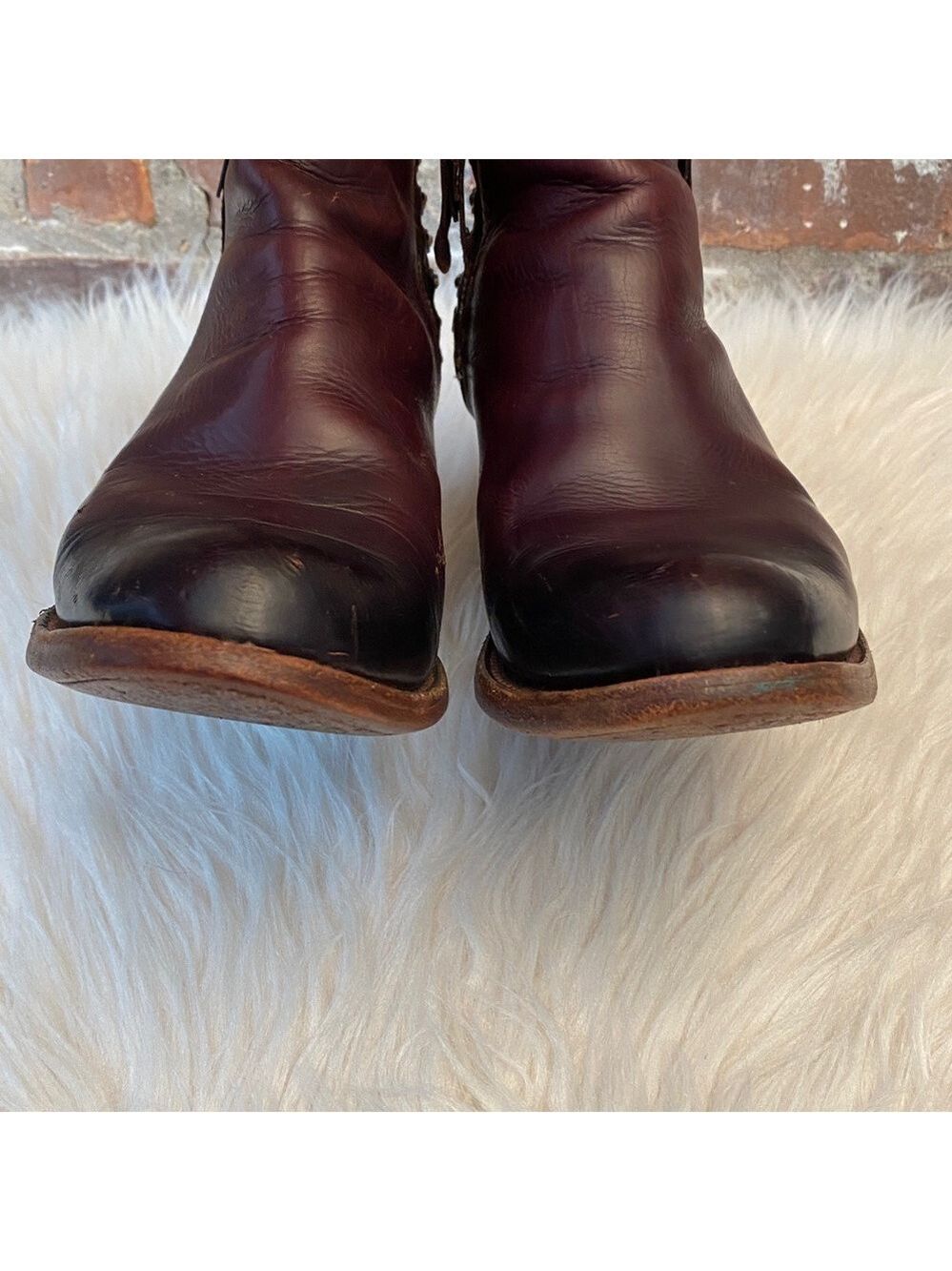 Denver Brown Studded Lady Gabriel Ankle Boots, Size 7.5 - Picture 9 of 17